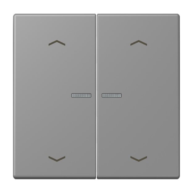 Jung LC102KO5P203 Wippe für Taster 2-fach mit Lichtleiter mit Pfeilsymbolen (Duroplast lackiert) Gris 31 Les Couleurs® Le Corbusier