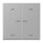 Jung LC102KO5P204 Wippe für Taster 2-fach mit Lichtleiter mit Pfeilsymbolen (Duroplast lackiert) Gris Moyen Les Couleurs® Le Corbusier