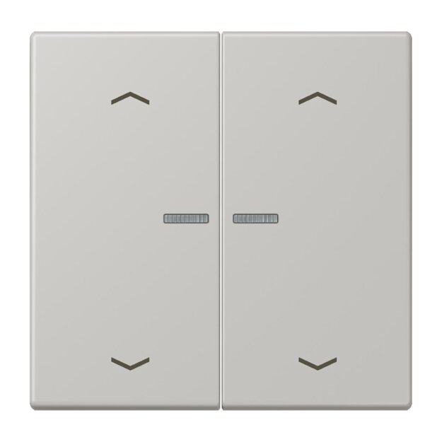 Jung LC102KO5P205 Wippe für Taster 2-fach mit Lichtleiter mit Pfeilsymbolen (Duroplast lackiert) Gris Clair 31 Les Couleurs® Le Corbusier