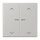Jung LC102KO5P205 Wippe für Taster 2-fach mit Lichtleiter mit Pfeilsymbolen (Duroplast lackiert) Gris Clair 31 Les Couleurs® Le Corbusier
