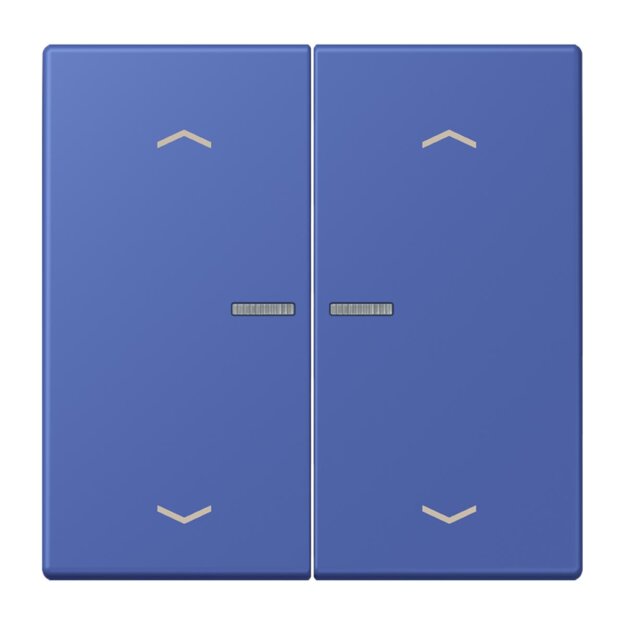 Jung LC102KO5P206 Wippe für Taster 2-fach mit Lichtleiter mit Pfeilsymbolen (Duroplast lackiert) Bleu Outremer 31 Les Couleurs® Le Corbusier