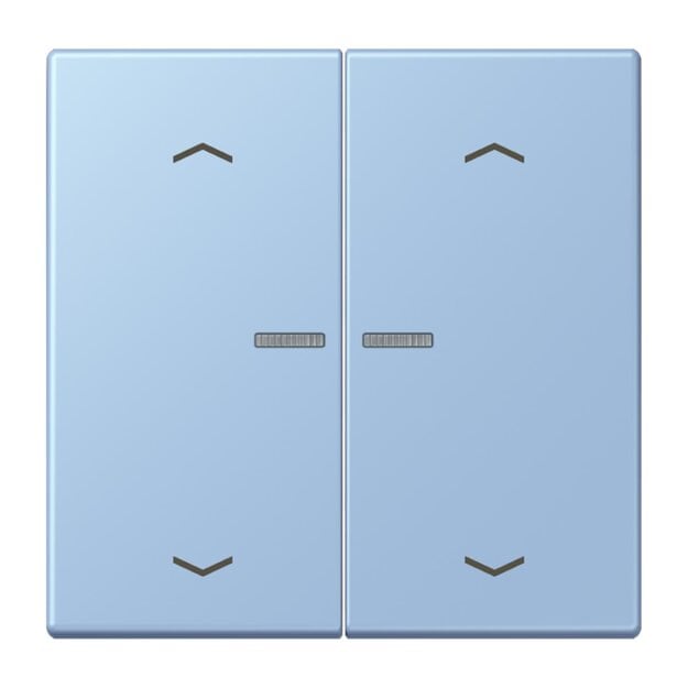 Jung LC102KO5P207 Wippe für Taster 2-fach mit Lichtleiter mit Pfeilsymbolen (Duroplast lackiert) Outremer Moyen Les Couleurs® Le Corbusier