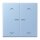 Jung LC102KO5P207 Wippe für Taster 2-fach mit Lichtleiter mit Pfeilsymbolen (Duroplast lackiert) Outremer Moyen Les Couleurs® Le Corbusier