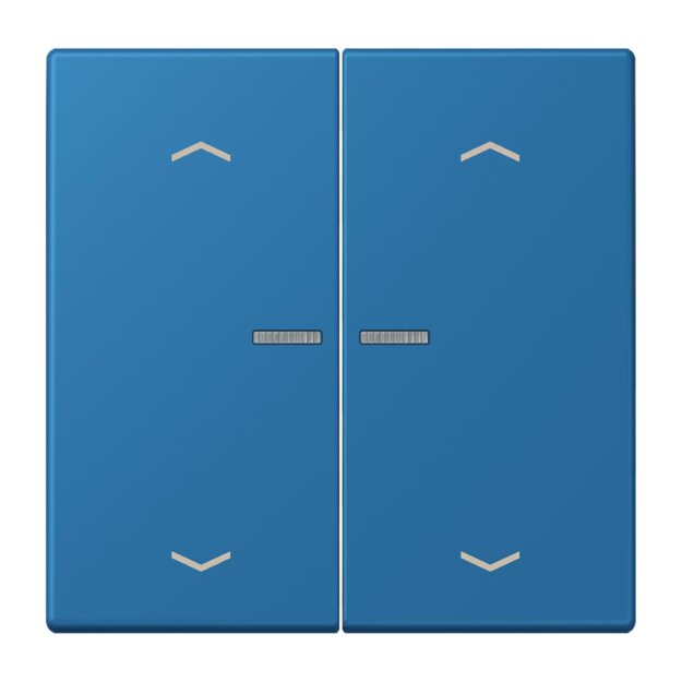 Jung LC102KO5P211 Wippe für Taster 2-fach mit Lichtleiter mit Pfeilsymbolen (Duroplast lackiert) Bleu Céruléen 31 Les Couleurs® Le Corbusier
