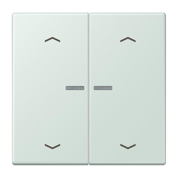 Jung LC102KO5P215 Wippe für Taster 2-fach mit Lichtleiter mit Pfeilsymbolen (Duroplast lackiert) Céruléen Pale Les Couleurs® Le Corbusier