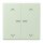 Jung LC102KO5P218 Wippe für Taster 2-fach mit Lichtleiter mit Pfeilsymbolen (Duroplast lackiert) Vert Anglâis Pale Les Couleurs® Le Corbusier