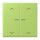 Jung LC102KO5P221 Wippe für Taster 2-fach mit Lichtleiter mit Pfeilsymbolen (Duroplast lackiert) Vert Clair Les Couleurs® Le Corbusier