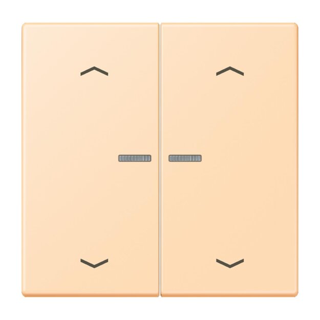 Jung LC102KO5P223 Wippe für Taster 2-fach mit Lichtleiter mit Pfeilsymbolen (Duroplast lackiert) Ocre Les Couleurs® Le Corbusier