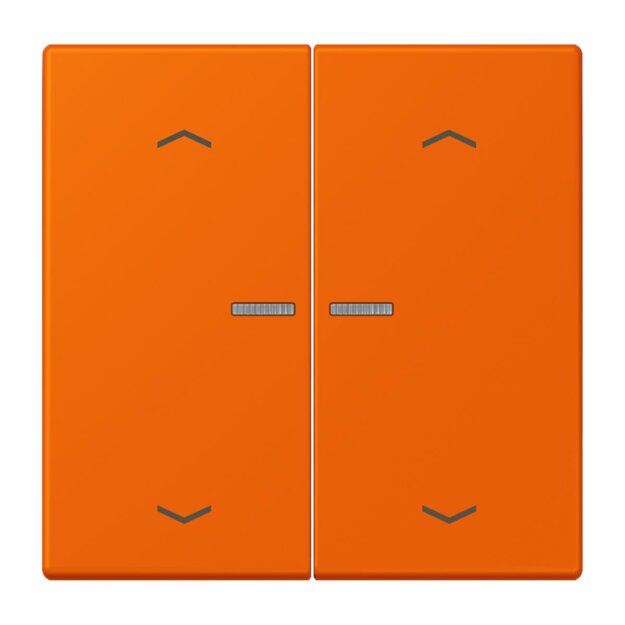 Jung LC102KO5P224 Wippe für Taster 2-fach mit Lichtleiter mit Pfeilsymbolen (Duroplast lackiert) Orange Les Couleurs® Le Corbusier