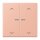 Jung LC102KO5P231 Wippe für Taster 2-fach mit Lichtleiter mit Pfeilsymbolen (Duroplast lackiert) Rose Clair Les Couleurs® Le Corbusier