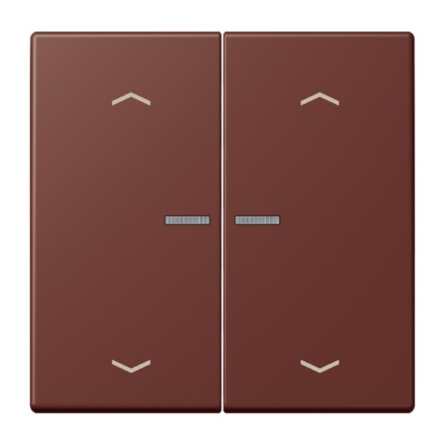Jung LC102KO5P235 Wippe für Taster 2-fach mit Lichtleiter mit Pfeilsymbolen (Duroplast lackiert) Terre Sienne Brûlée 31 Les Couleurs® Le Corbusier