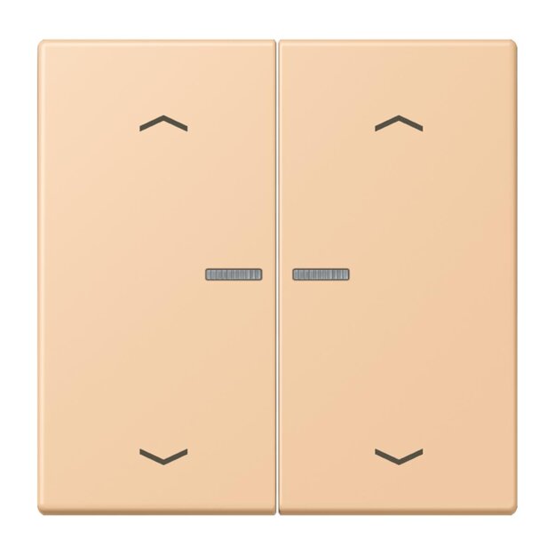Jung LC102KO5P237 Wippe für Taster 2-fach mit Lichtleiter mit Pfeilsymbolen (Duroplast lackiert) Terre Sienne Claire 31 Les Couleurs® Le Corbusier