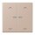 Jung LC102KO5P240 Wippe für Taster 2-fach mit Lichtleiter mit Pfeilsymbolen (Duroplast lackiert) Ombre Brûlée Claire Les Couleurs® Le Corbusier