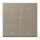 Jung LC102KO5P242 Wippe für Taster 2-fach mit Lichtleiter mit Pfeilsymbolen (Duroplast lackiert) Ombre Naturelle Moyenne Les Couleurs® Le Corbusier