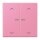 Jung LC102KO5P246 Wippe für Taster 2-fach mit Lichtleiter mit Pfeilsymbolen (Duroplast lackiert) Rose Vif Les Couleurs® Le Corbusier
