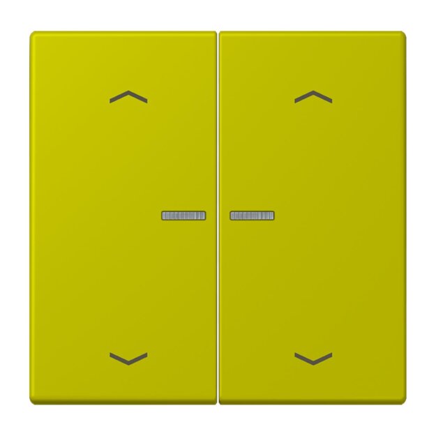 Jung LC102KO5P249 Wippe für Taster 2-fach mit Lichtleiter mit Pfeilsymbolen (Duroplast lackiert) Vert Olive Vif Les Couleurs® Le Corbusier