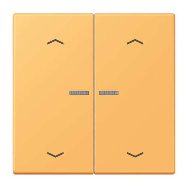 Jung LC102KO5P254 Wippe für Taster 2-fach mit Lichtleiter mit Pfeilsymbolen (Duroplast lackiert) Ocre Jaune Clair Les Couleurs® Le Corbusier