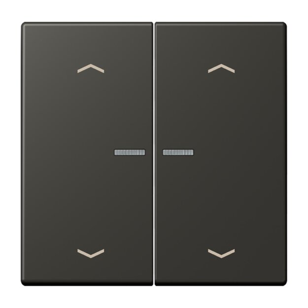 Jung LC102KO5P259 Wippe für Taster 2-fach mit Lichtleiter mit Pfeilsymbolen (Duroplast lackiert) Ombre Naturelle 59 Les Couleurs® Le Corbusier
