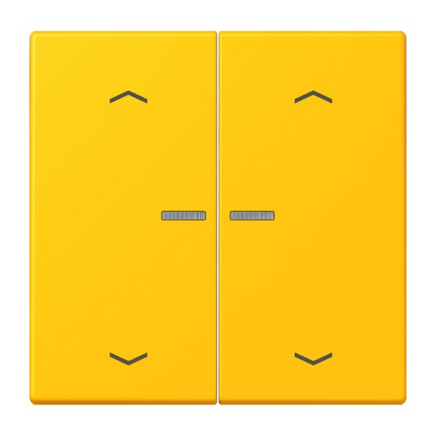 Jung LC102KO5P263 Wippe für Taster 2-fach mit Lichtleiter mit Pfeilsymbolen (Duroplast lackiert) Le Jaune Vif Les Couleurs® Le Corbusier