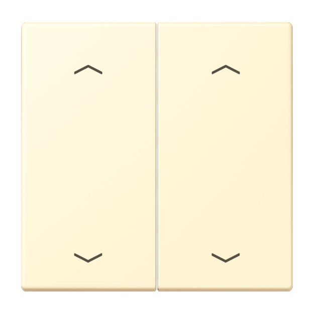 Jung LC102P201 Wippe mit Pfeilsymbolen für KNX Taster 2-fach (Duroplast lackiert) Blanc Les Couleurs® Le Corbusier
