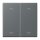 Jung LC102P202 Wippe mit Pfeilsymbolen für KNX Taster 2-fach (Duroplast lackiert) Gris Foncé 31 Les Couleurs® Le Corbusier