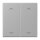 Jung LC102P204 Wippe mit Pfeilsymbolen für KNX Taster 2-fach (Duroplast lackiert) Gris Moyen Les Couleurs® Le Corbusier
