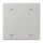 Jung LC102P205 Wippe mit Pfeilsymbolen für KNX Taster 2-fach (Duroplast lackiert) Gris Clair 31 Les Couleurs® Le Corbusier