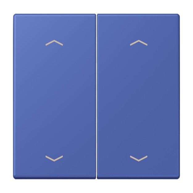 Jung LC102P206 Wippe mit Pfeilsymbolen für KNX Taster 2-fach (Duroplast lackiert) Bleu Outremer 31 Les Couleurs® Le Corbusier
