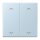 Jung LC102P208 Wippe mit Pfeilsymbolen für KNX Taster 2-fach (Duroplast lackiert) Outremerclair Les Couleurs® Le Corbusier