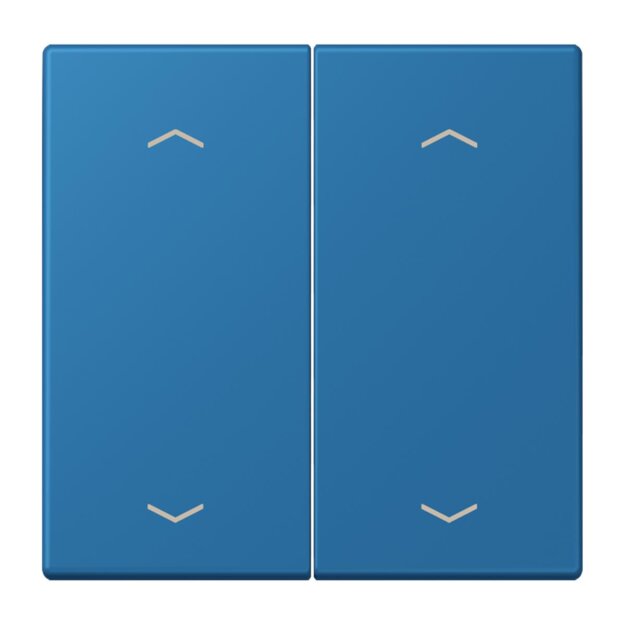 Jung LC102P211 Wippe mit Pfeilsymbolen für KNX Taster 2-fach (Duroplast lackiert) Bleu Céruléen 31 Les Couleurs® Le Corbusier
