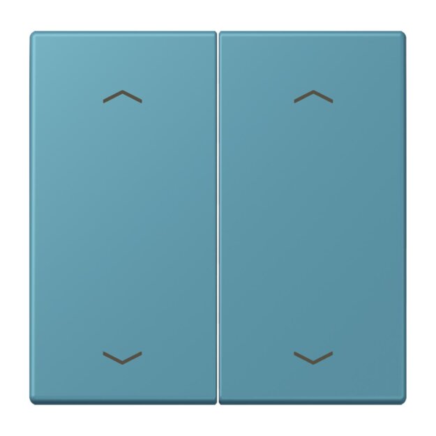 Jung LC102P212 Wippe mit Pfeilsymbolen für KNX Taster 2-fach (Duroplast lackiert) Céruléen Vif Les Couleurs® Le Corbusier
