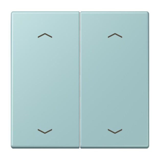 Jung LC102P214 Wippe mit Pfeilsymbolen für KNX Taster 2-fach (Duroplast lackiert) Céruléen Clair Les Couleurs® Le Corbusier