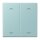 Jung LC102P214 Wippe mit Pfeilsymbolen für KNX Taster 2-fach (Duroplast lackiert) Céruléen Clair Les Couleurs® Le Corbusier
