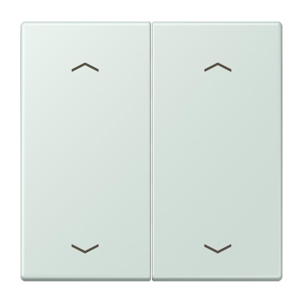 Jung LC102P215 Wippe mit Pfeilsymbolen für KNX Taster 2-fach (Duroplast lackiert) Céruléen Pale Les Couleurs® Le Corbusier