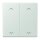 Jung LC102P215 Wippe mit Pfeilsymbolen für KNX Taster 2-fach (Duroplast lackiert) Céruléen Pale Les Couleurs® Le Corbusier