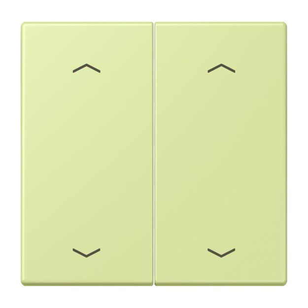 Jung LC102P222 Wippe mit Pfeilsymbolen für KNX Taster 2-fach (Duroplast lackiert) Vert Jaune Clair Les Couleurs® Le Corbusier
