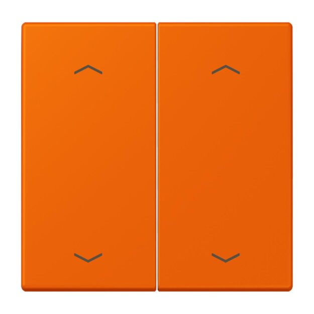 Jung LC102P224 Wippe mit Pfeilsymbolen für KNX Taster 2-fach (Duroplast lackiert) Orange Les Couleurs® Le Corbusier