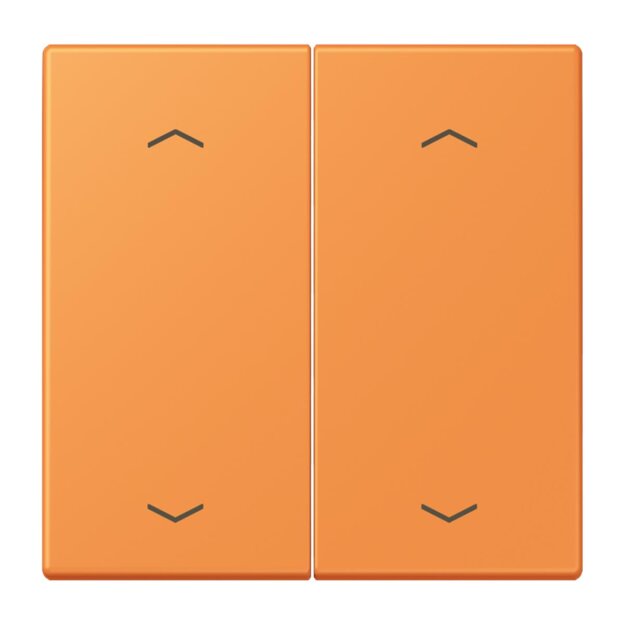 Jung LC102P225 Wippe mit Pfeilsymbolen für KNX Taster 2-fach (Duroplast lackiert) Orange Clair Les Couleurs® Le Corbusier