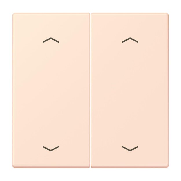 Jung LC102P226 Wippe mit Pfeilsymbolen für KNX Taster 2-fach (Duroplast lackiert) Orange Pâle Les Couleurs® Le Corbusier