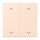 Jung LC102P226 Wippe mit Pfeilsymbolen für KNX Taster 2-fach (Duroplast lackiert) Orange Pâle Les Couleurs® Le Corbusier
