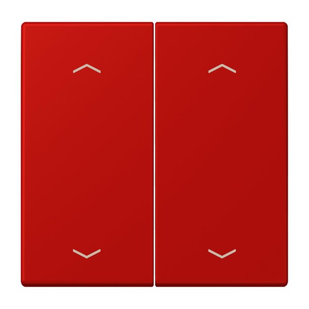 Jung LC102P227 Wippe mit Pfeilsymbolen für KNX Taster 2-fach (Duroplast lackiert) Rouge Vermillon 31 Les Couleurs® Le Corbusier