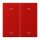 Jung LC102P227 Wippe mit Pfeilsymbolen für KNX Taster 2-fach (Duroplast lackiert) Rouge Vermillon 31 Les Couleurs® Le Corbusier