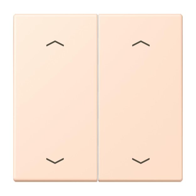 Jung LC102P228 Wippe mit Pfeilsymbolen für KNX Taster 2-fach (Duroplast lackiert) Rose Pâle Les Couleurs® Le Corbusier