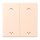 Jung LC102P228 Wippe mit Pfeilsymbolen für KNX Taster 2-fach (Duroplast lackiert) Rose Pâle Les Couleurs® Le Corbusier