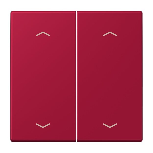 Jung LC102P229 Wippe mit Pfeilsymbolen für KNX Taster 2-fach (Duroplast lackiert) Rouge Carmin Les Couleurs® Le Corbusier