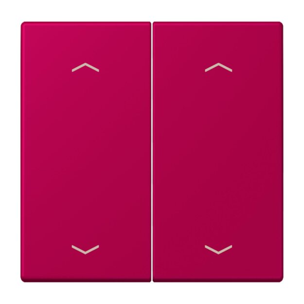 Jung LC102P230 Wippe mit Pfeilsymbolen für KNX Taster 2-fach (Duroplast lackiert) Rouge Rubia Les Couleurs® Le Corbusier