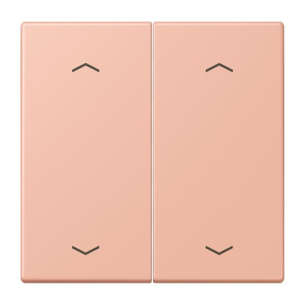 Jung LC102P231 Wippe mit Pfeilsymbolen für KNX Taster 2-fach (Duroplast lackiert) Rose Clair Les Couleurs® Le Corbusier