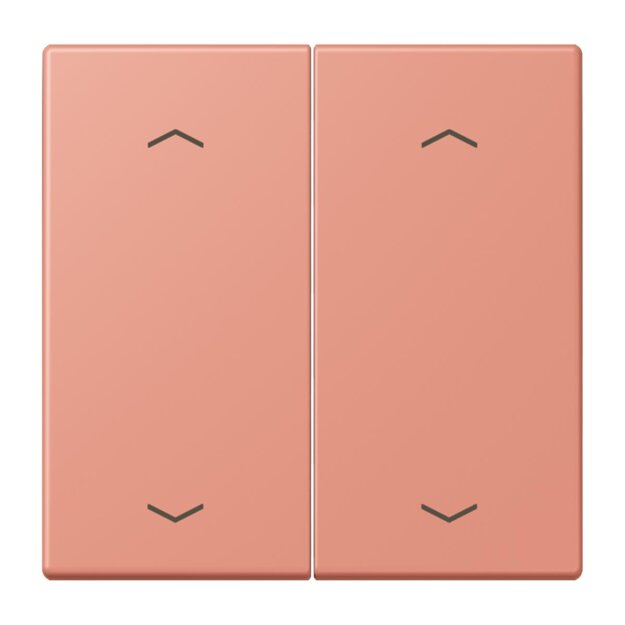 Jung LC102P233 Wippe mit Pfeilsymbolen für KNX Taster 2-fach (Duroplast lackiert) LOcre Rouge Moyen Les Couleurs® Le Corbusier