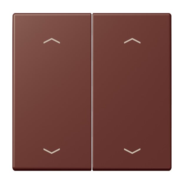 Jung LC102P235 Wippe mit Pfeilsymbolen für KNX Taster 2-fach (Duroplast lackiert) Terre Sienne Brûlée 31 Les Couleurs® Le Corbusier