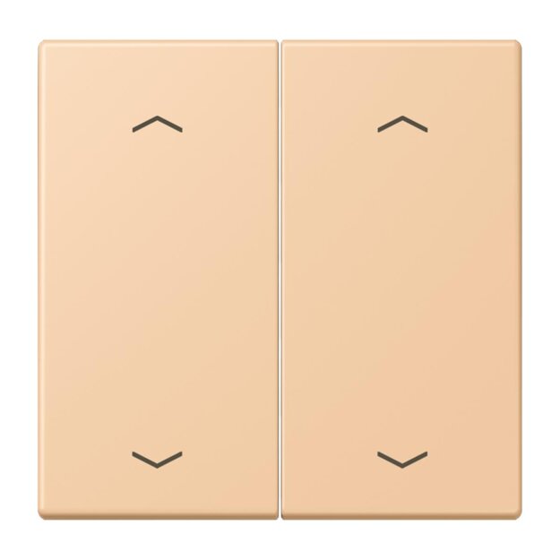 Jung LC102P237 Wippe mit Pfeilsymbolen für KNX Taster 2-fach (Duroplast lackiert) Terre Sienne Claire 31 Les Couleurs® Le Corbusier